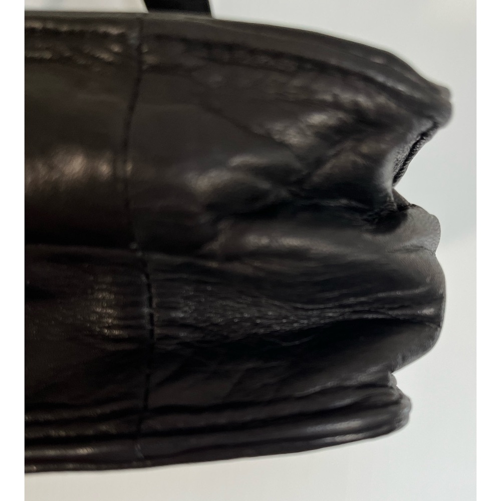 PERLINA black leather bag - Picture 3 of 14